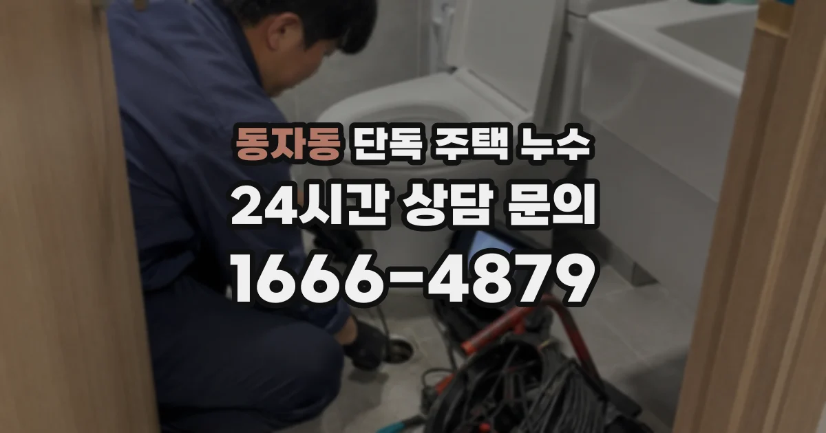 동자동 단독 주택 누수