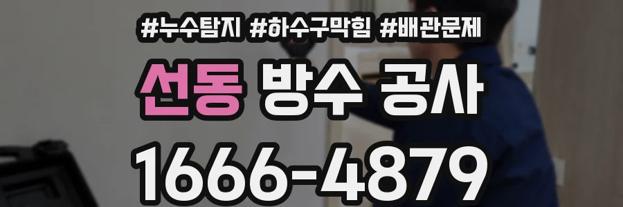 선동 방수 공사