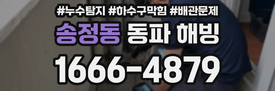 송정동 동파 해빙