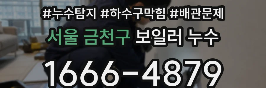 서울 금천구 보일러 누수
