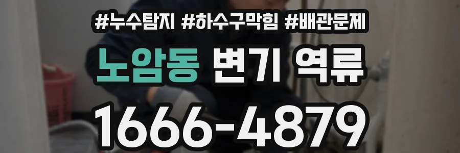 노암동 변기 역류