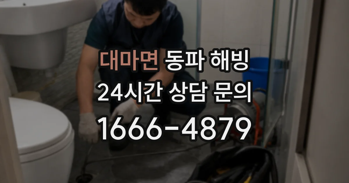 대마면 동파 해빙