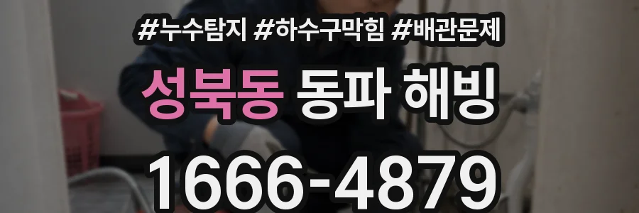 성북동 동파 해빙