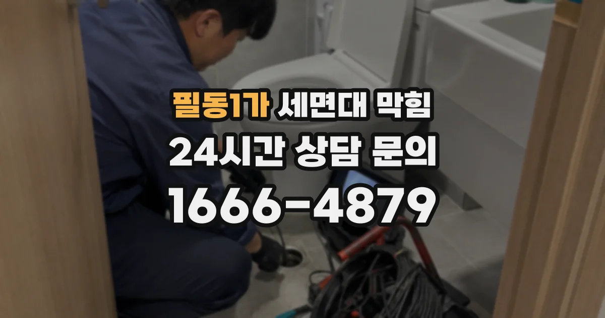 필동1가 세면대 막힘