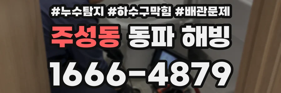 주성동 동파 해빙
