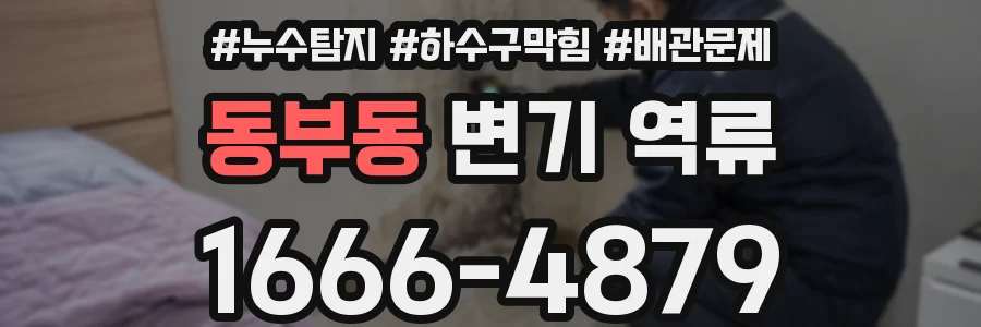 동부동 변기 역류