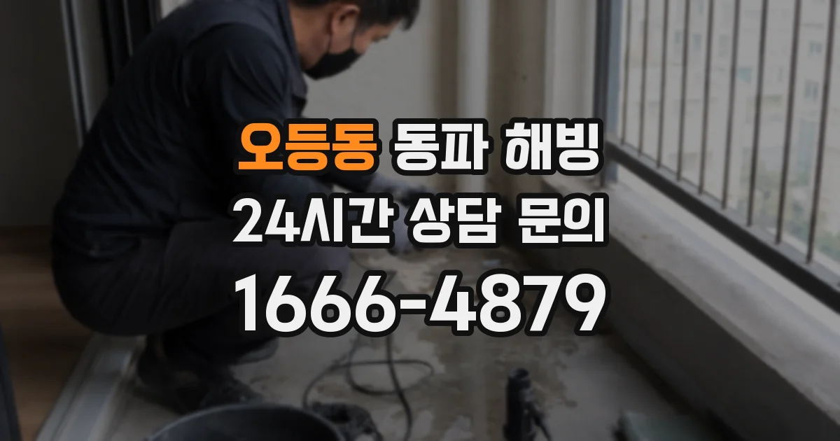오등동 동파 해빙