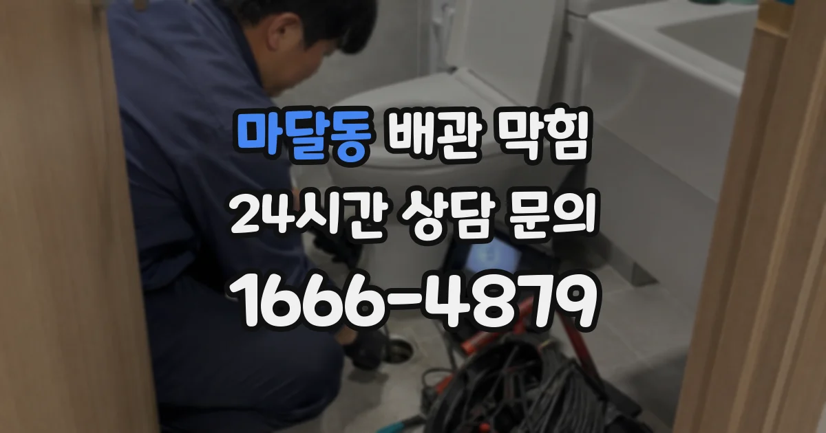 마달동 배관 막힘