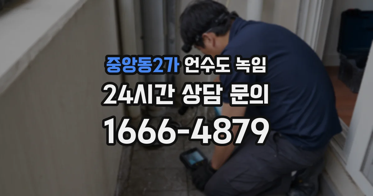 중앙동2가 언수도 녹임