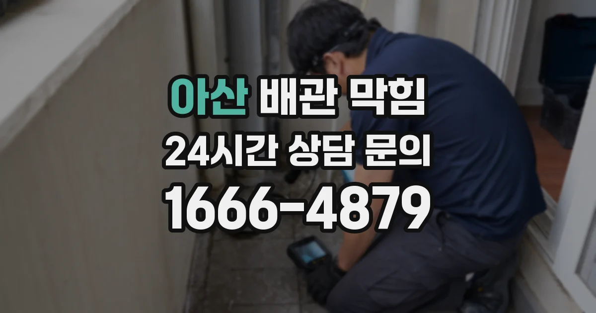 아산 배관 막힘