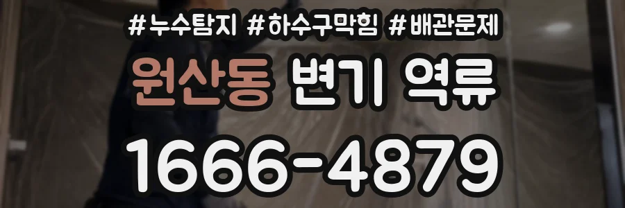 원산동 변기 역류