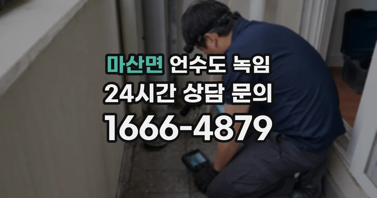 마산면 언수도 녹임