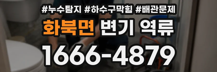 화북면 변기 역류