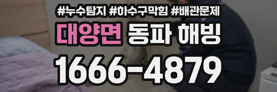 대양면 동파 해빙