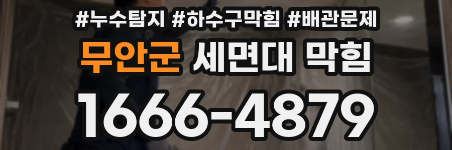 무안군 세면대 막힘