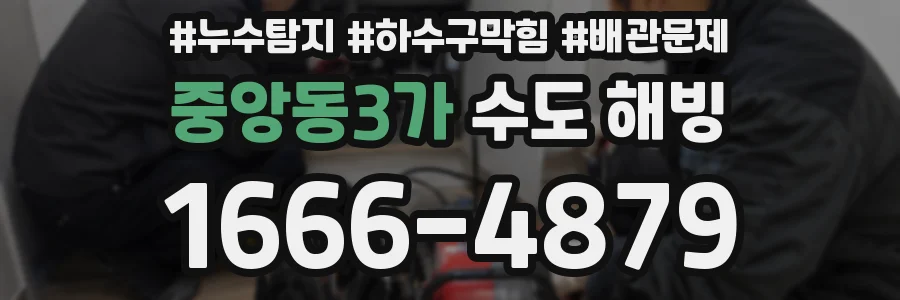중앙동3가 수도 해빙