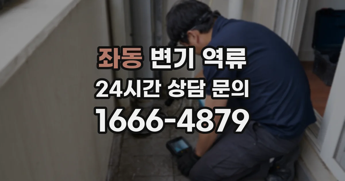 좌동 변기 역류