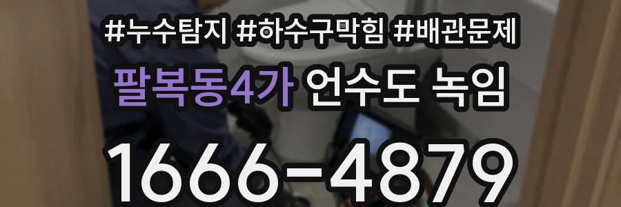 팔복동4가 언수도 녹임