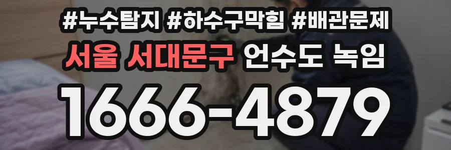 서울 서대문구 언수도 녹임