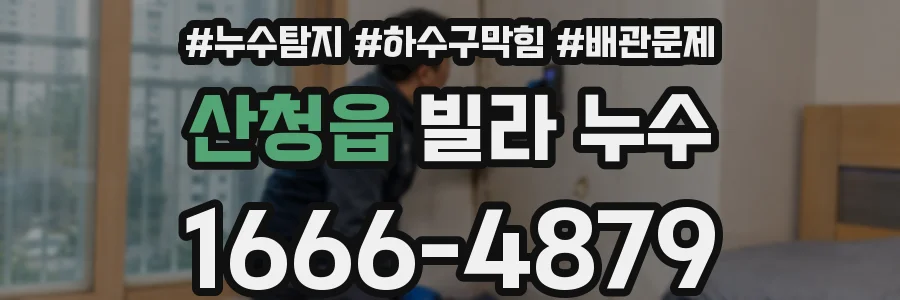 산청읍 빌라 누수