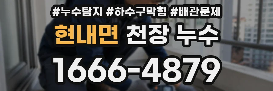 현내면 천장 누수