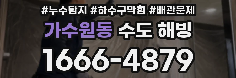 가수원동 수도 해빙