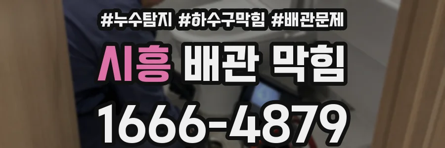 시흥 배관 막힘