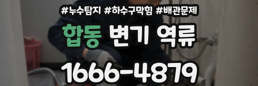 합동 변기 역류
