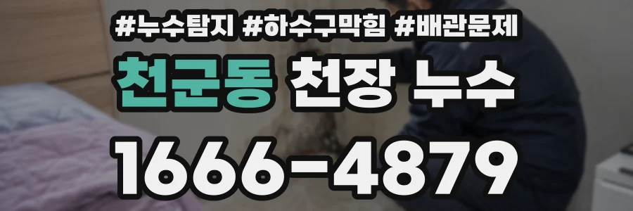 천군동 천장 누수