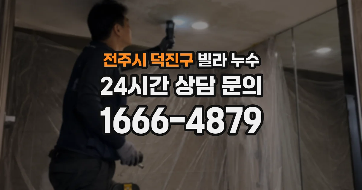 전주시 덕진구 빌라 누수