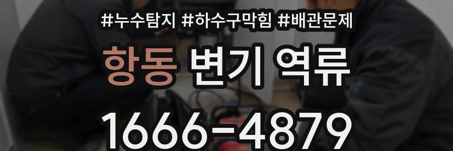 항동 변기 역류