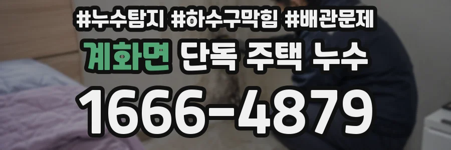 계화면 단독 주택 누수