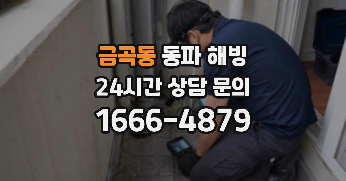 금곡동 동파 해빙