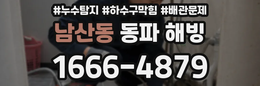 남산동 동파 해빙