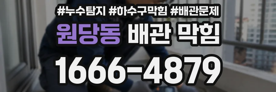 원당동 배관 막힘