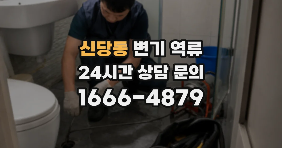 신당동 변기 역류