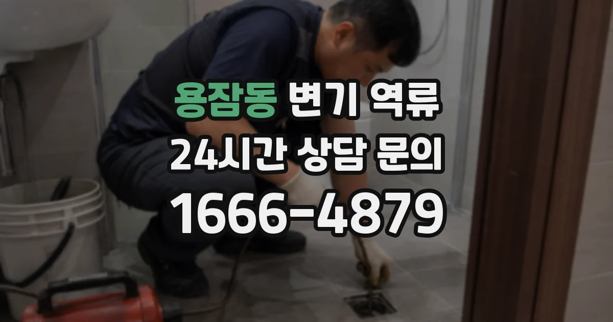 용잠동 변기 역류