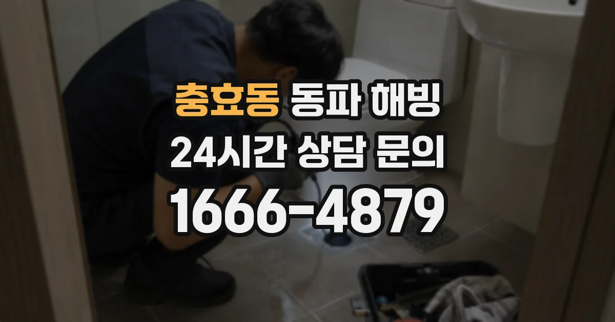 충효동 동파 해빙