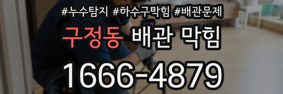 구정동 배관 막힘