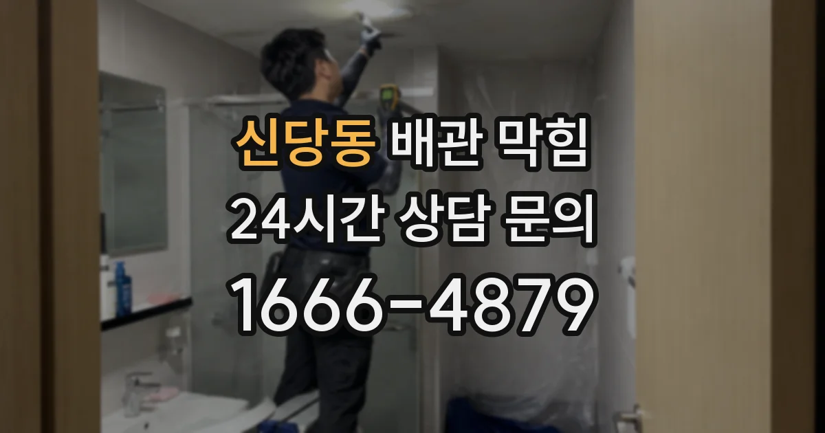 신당동 배관 막힘