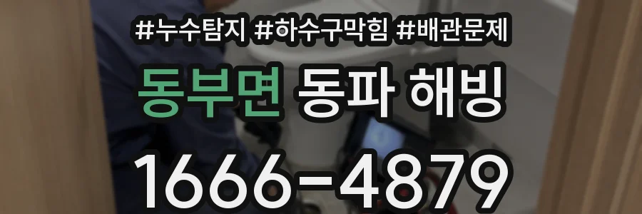 동부면 동파 해빙