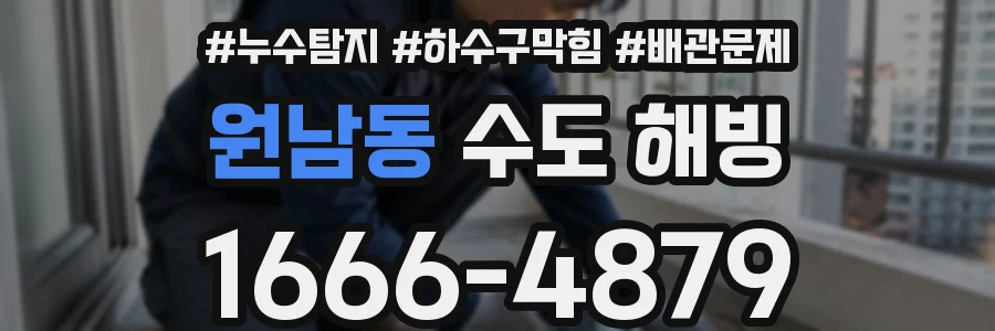 원남동 수도 해빙