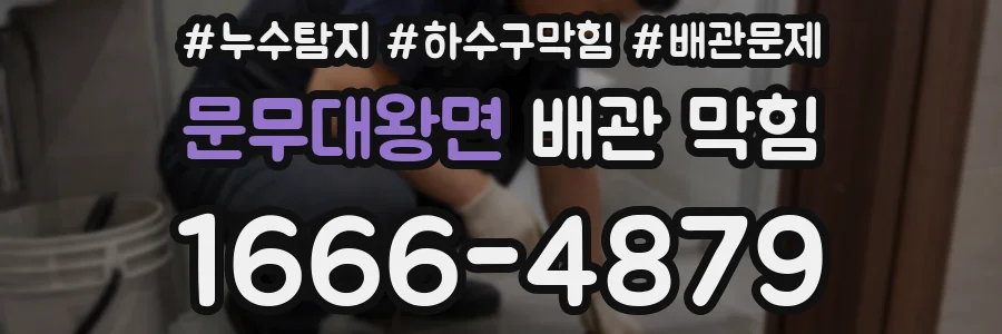 문무대왕면 배관 막힘