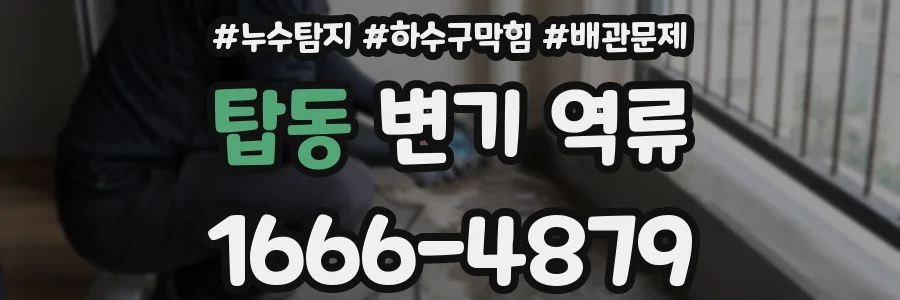 탑동 변기 역류