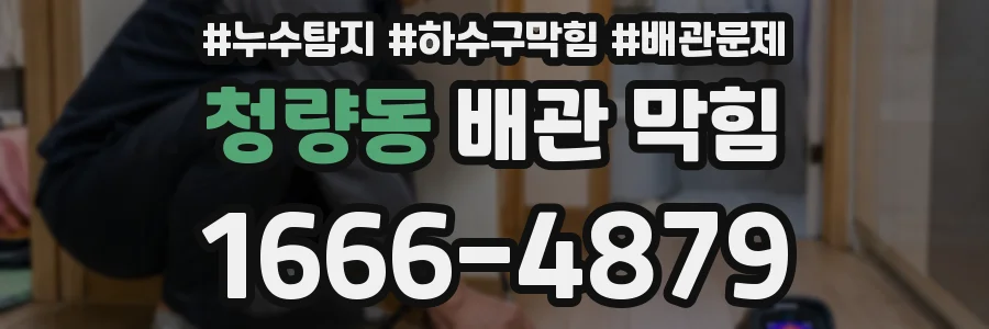 청량동 배관 막힘