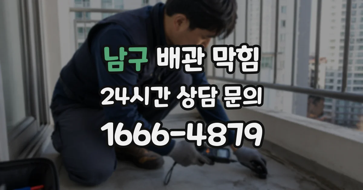 남구 배관 막힘