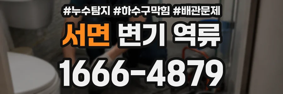 서면 변기 역류