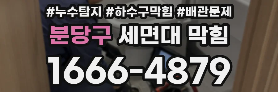 분당구 세면대 막힘