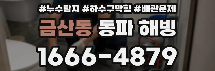 금산동 동파 해빙