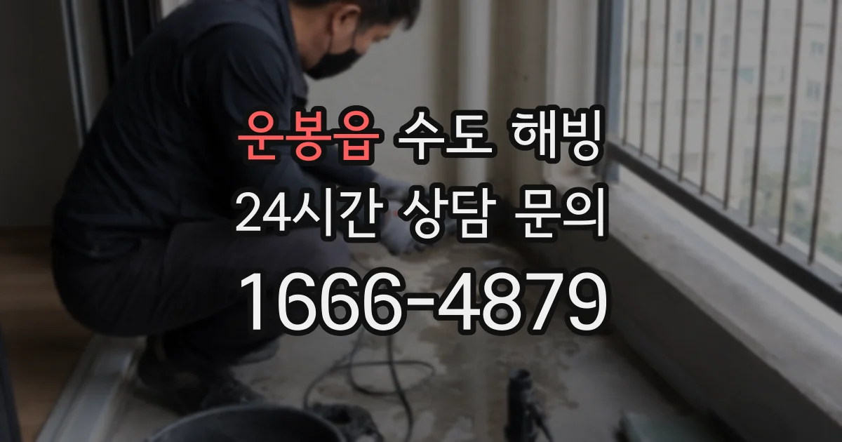 운봉읍 수도 해빙